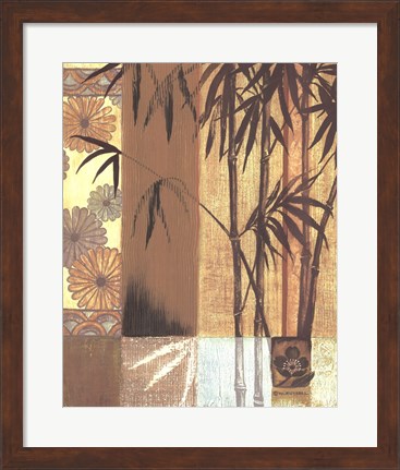 Framed Asian Bamboo Print