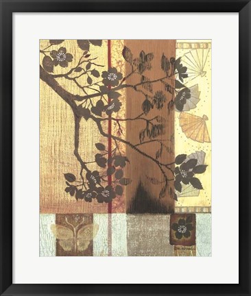 Framed Asian Blossoming Branch Print