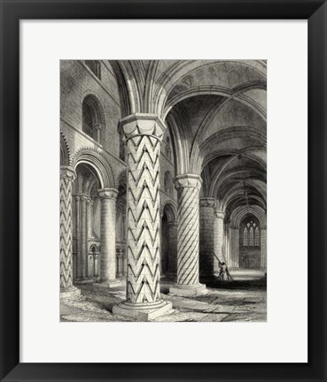 Framed Gothic Detail I Print