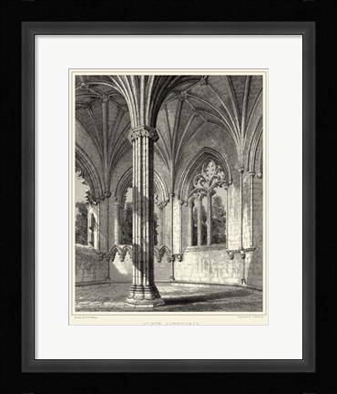 Framed Gothic Detail III Print