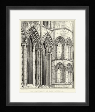Framed Gothic Detail V Print