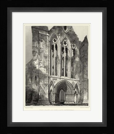 Framed Gothic Detail VI Print