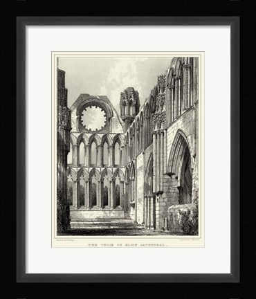 Framed Gothic Detail X Print