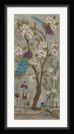 Framed Gardenia Chinoiserie I Print