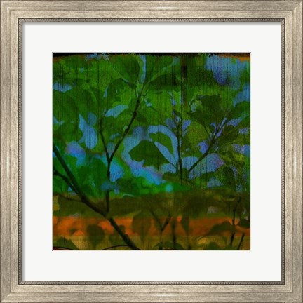 Framed Abstract Leaf Study V Print