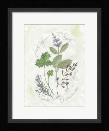 Framed Parsley &amp; Sage Print