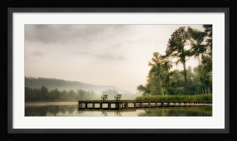 Framed Two Green Chairs Print
