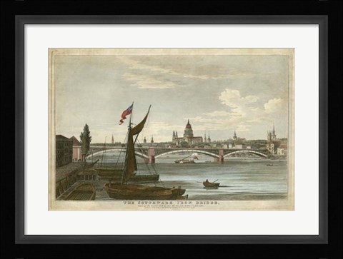 Framed Southwark Iron Bridge Print