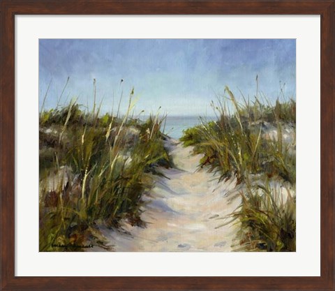 Framed Seagrass and Sand Print