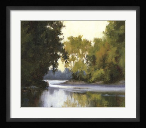 Framed River Reflections Print