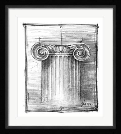 Framed Non-Embellished Decorative Ornament III Print