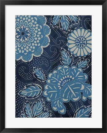 Framed Indigo Constellation I Print