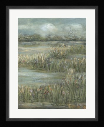 Framed Green Meadows II Print