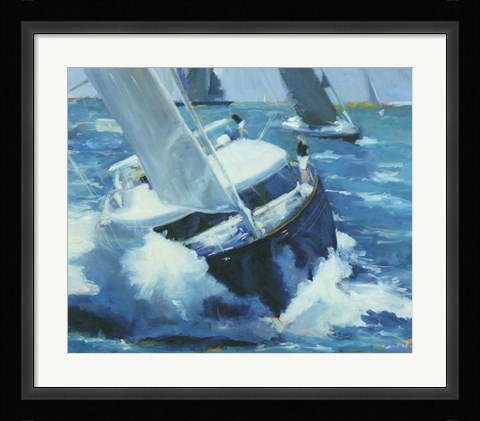 Framed White Water Print