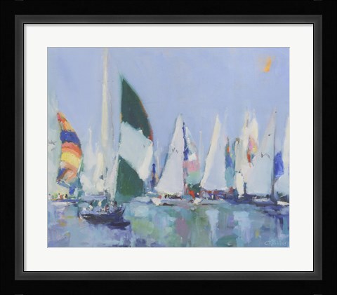 Framed Parking Lot Print