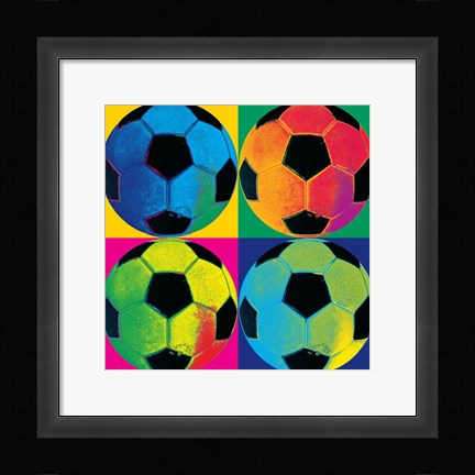 Framed Ball Four-Soccer Print