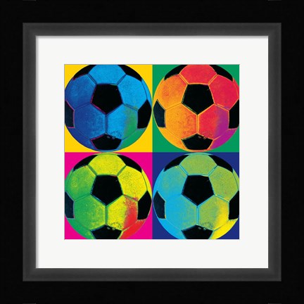 Framed Ball Four-Soccer Print