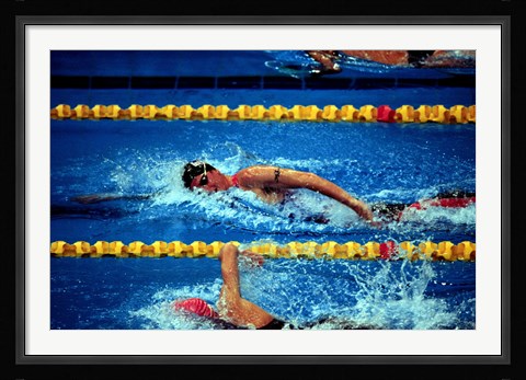 Framed Chad Senior - Modern Pentathlon - swim Print