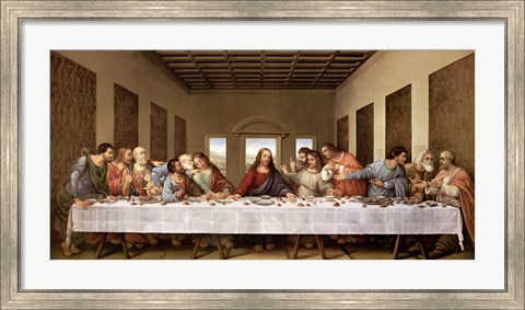 Framed Last Supper Print