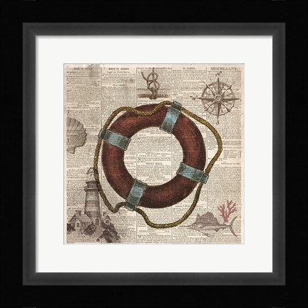 Framed Nautical Collection IV Print