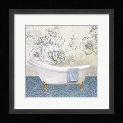 Framed Garden Bath II Print