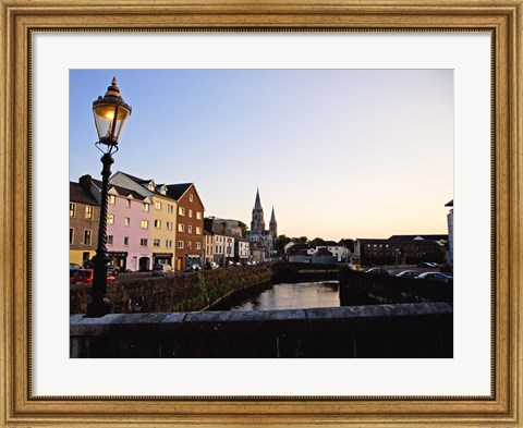 Framed St Finbarr&#39;s Cathedral, River Lee (South Channel), Cork City, County Cork, Ireland Print