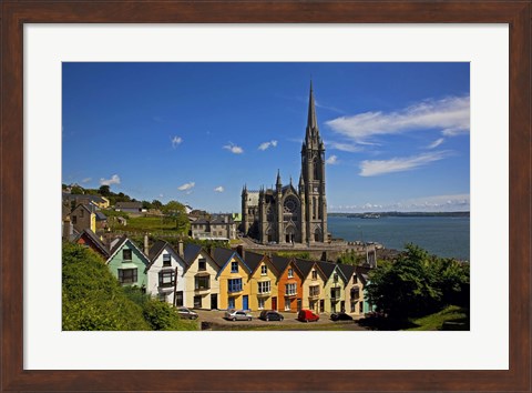 Framed St Colman&#39;s Cathedral, Cobh, County Cork, Ireland Print