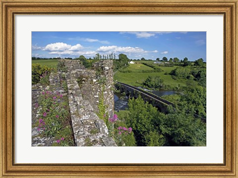Framed 13 Arch Bridge from the Castle, Glanworth, County Cork, Ireland Print