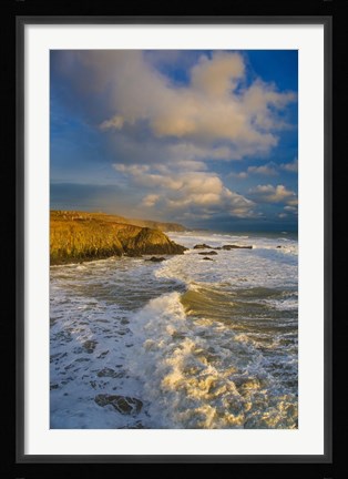 Framed Stage Cove, Near Bunmahon, The Copper Coast, County Waterford, Ireland Print