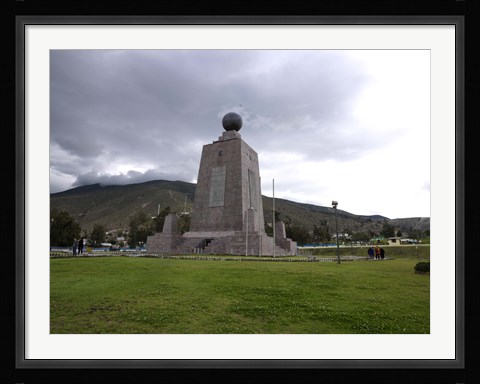 Framed Middle of the World Monument, Mitad Del Mundo, Quito, Ecuador Print