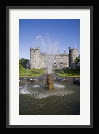 Framed Kilkenny Castle - rebuilt in the 19th Century, Kilkenny City, County Kilkenny, Ireland Print