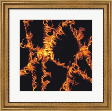 Framed Multiple Flames Print