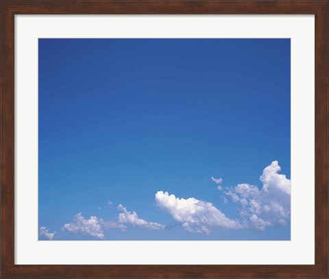Framed Clouds in a Pale Blue Sky Print