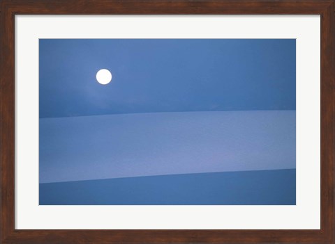Framed Full Moon in Sky Print