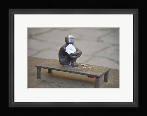 Framed Close-up of Iron Boy statue, Gamla Stan, Stockholm, Sweden Print