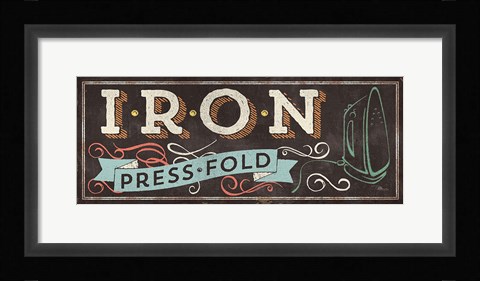 Framed Laundry Day I Print