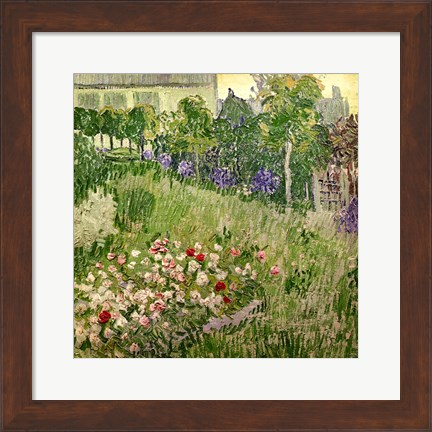 Framed Daubigny&#39;s garden, 1890 Print