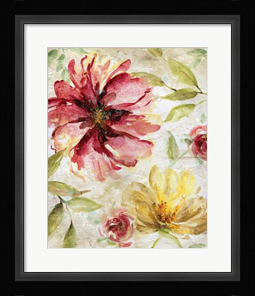 Framed Morning Petals II Print