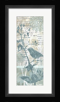 Framed Winter Birds II Print