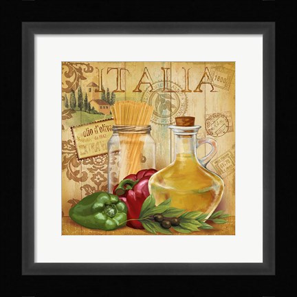 Framed Italian Kitchen II Print