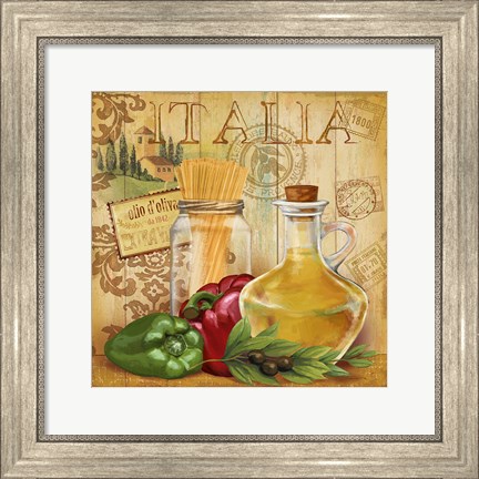 Framed Italian Kitchen II Print