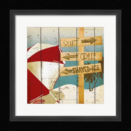 Framed Going to the Beach I Print