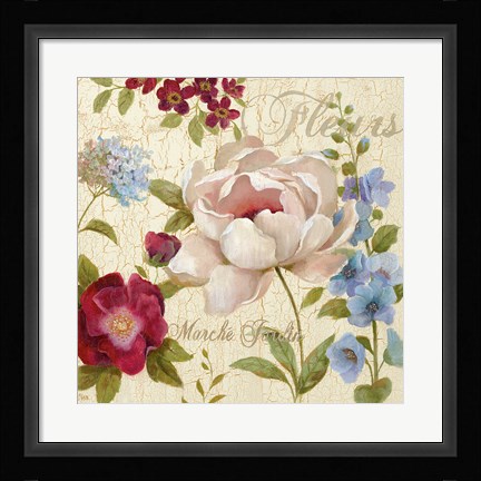 Framed Marche Jardin Print