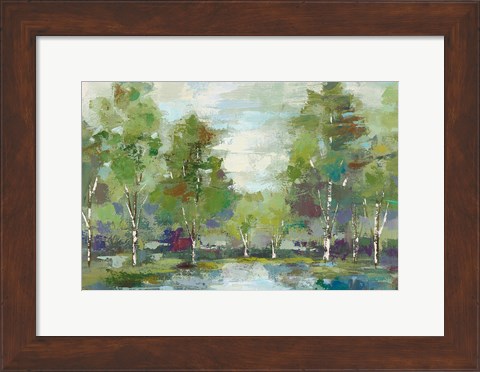Framed Forest at Dawn Crop Print