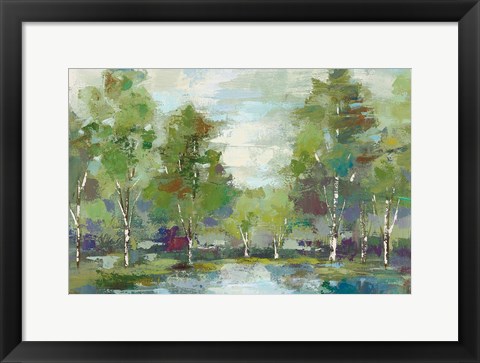 Framed Forest at Dawn Crop Print