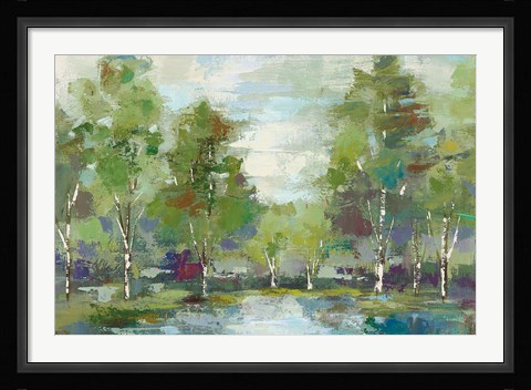 Framed Forest at Dawn Crop Print