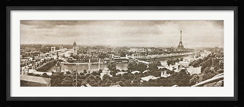 Framed Paris Panorama Print
