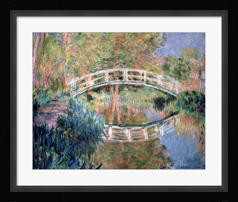 Framed Japanese Bridge, Giverny, 1892 Print