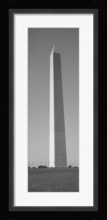 Framed Obelisk (black and white), Washington Monument, Washington DC Print