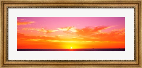 Framed Sunset Perth Australia Print